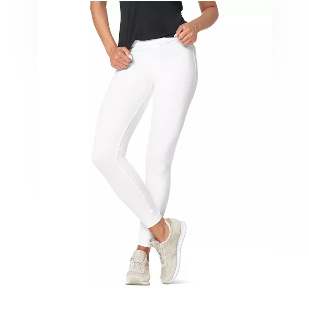 NWOT HUE White Denim Jeggings Size XS